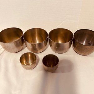 STIEFF PEWTER CUPS SET OF 6